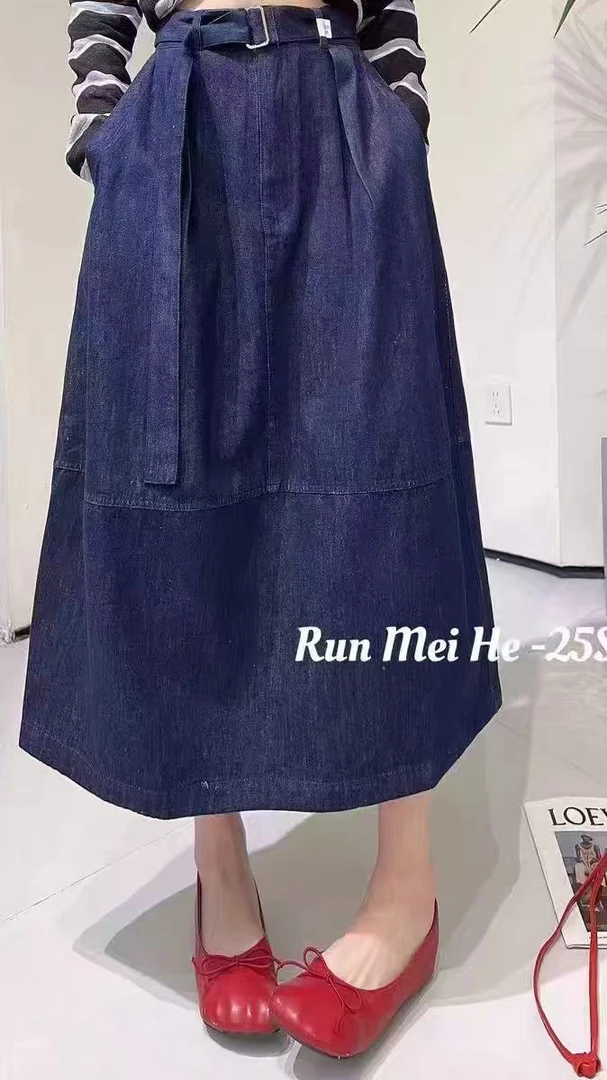 837牛仔花包裙简单减龄半身裙