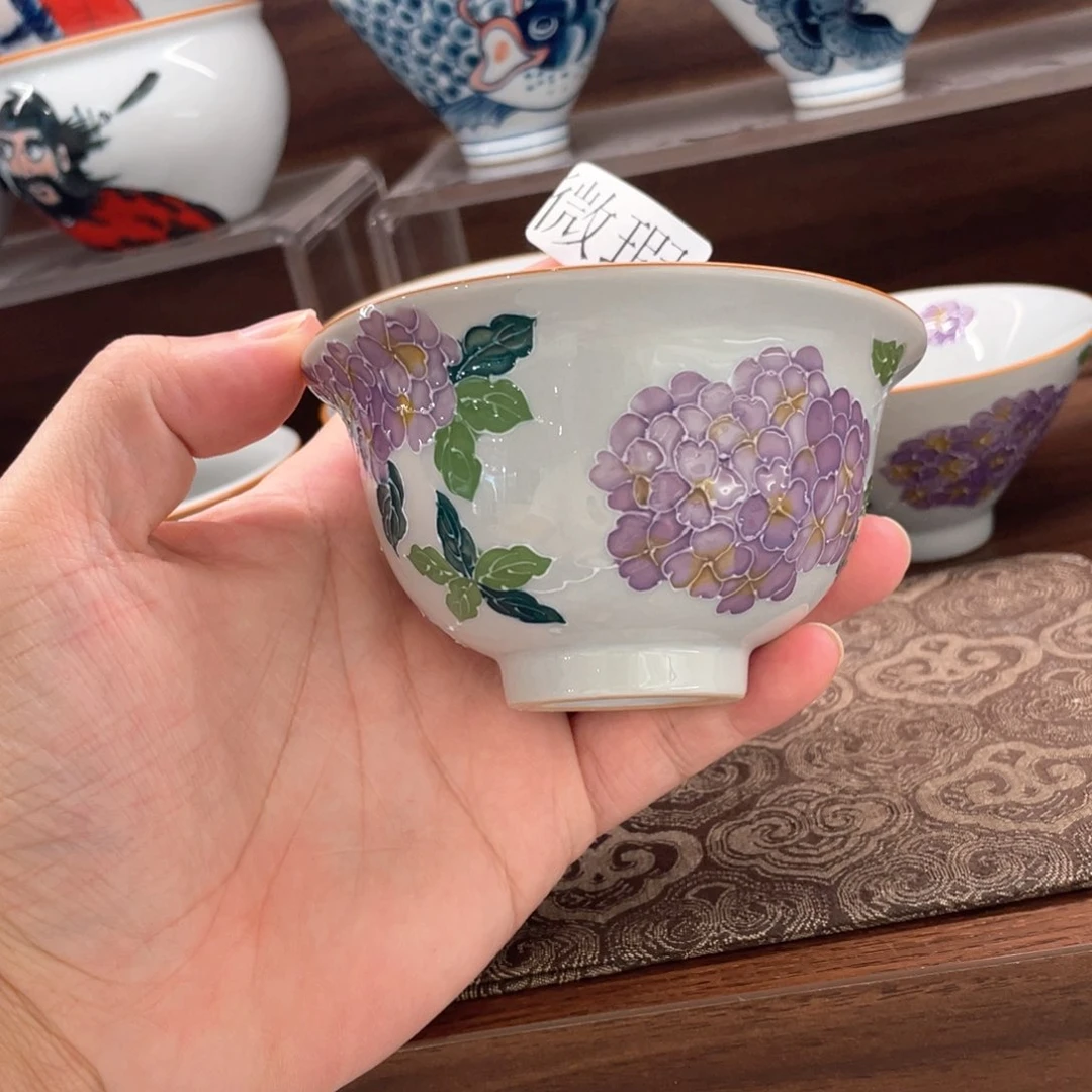 釉下手绘茶具微瑕