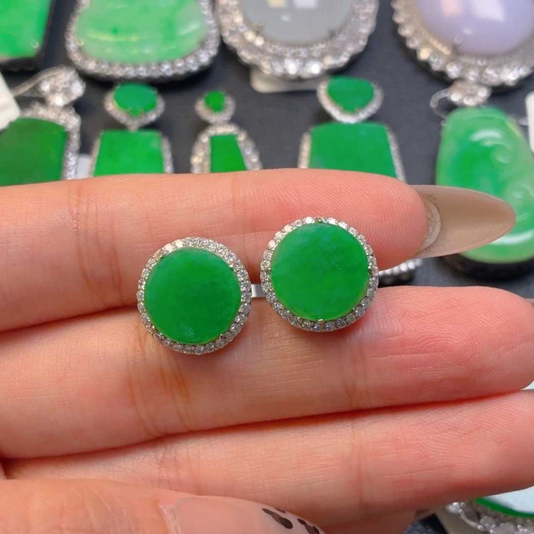 翡翠银S925镶嵌颈饰