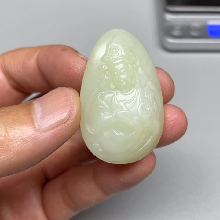 和田玉吊坠(不含链)未镶嵌逆*