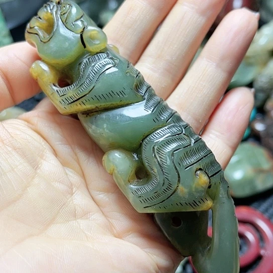 白玉菩提吊坠摆件