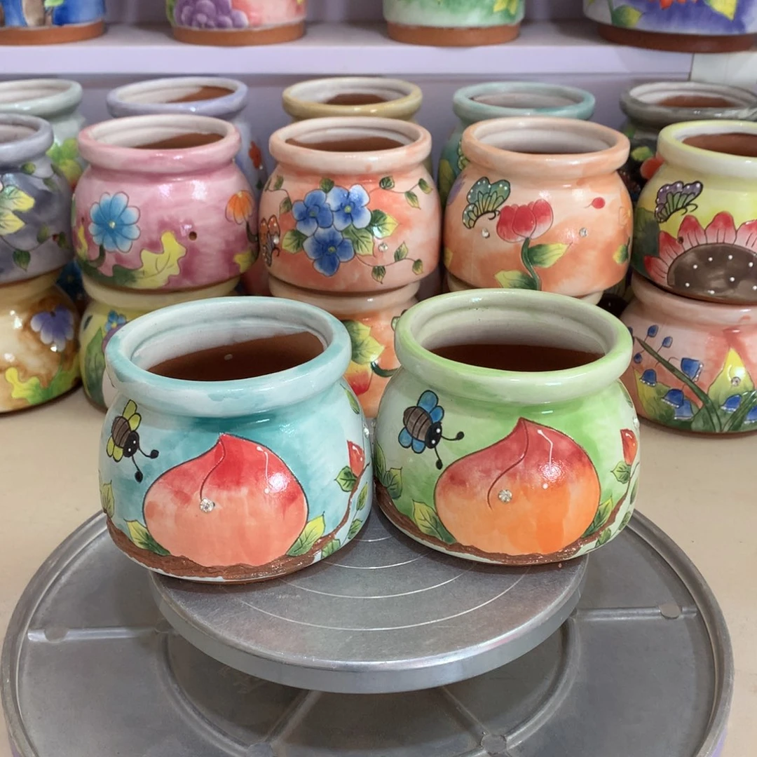 福利花盆，手绘花盆