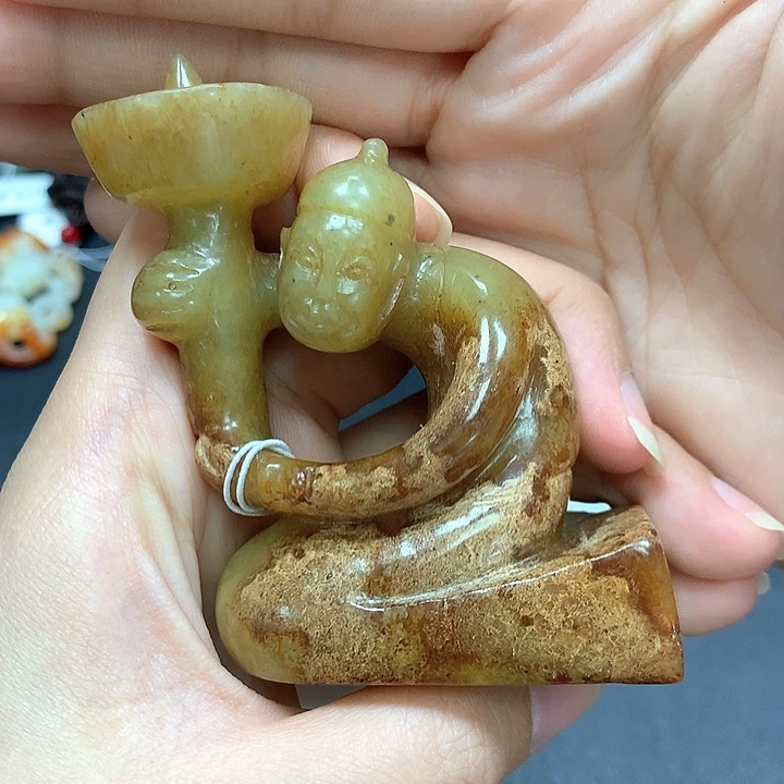 古***翁未镶嵌和田玉挂件