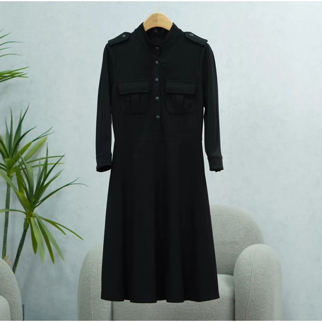 巨系列   Y124   女装时尚撤柜气质连衣裙黑色I5890001