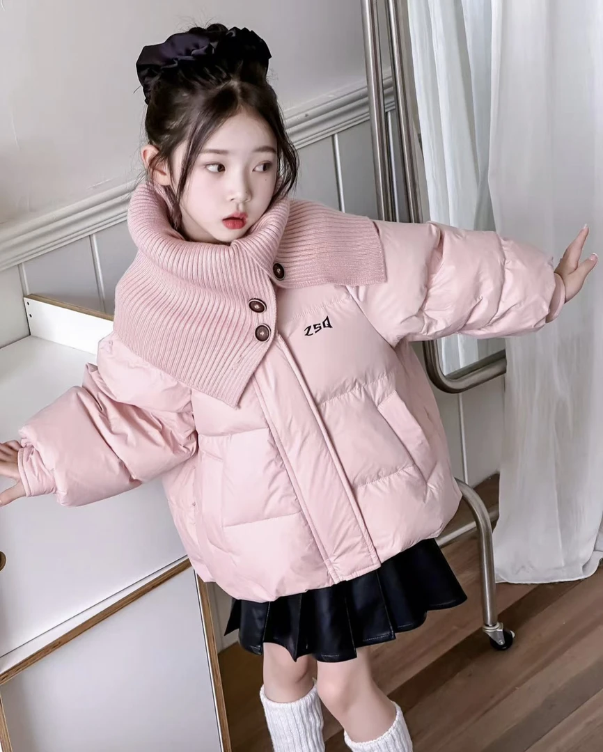 男女童装杂款冬季加厚加绒羽绒服棉服毛毛衣时尚童装