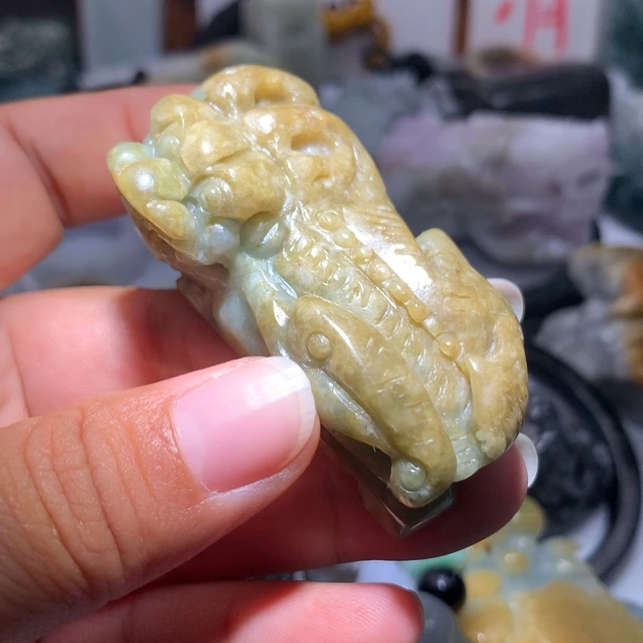 翡翠未镶嵌颈饰保真天然A货翡翠