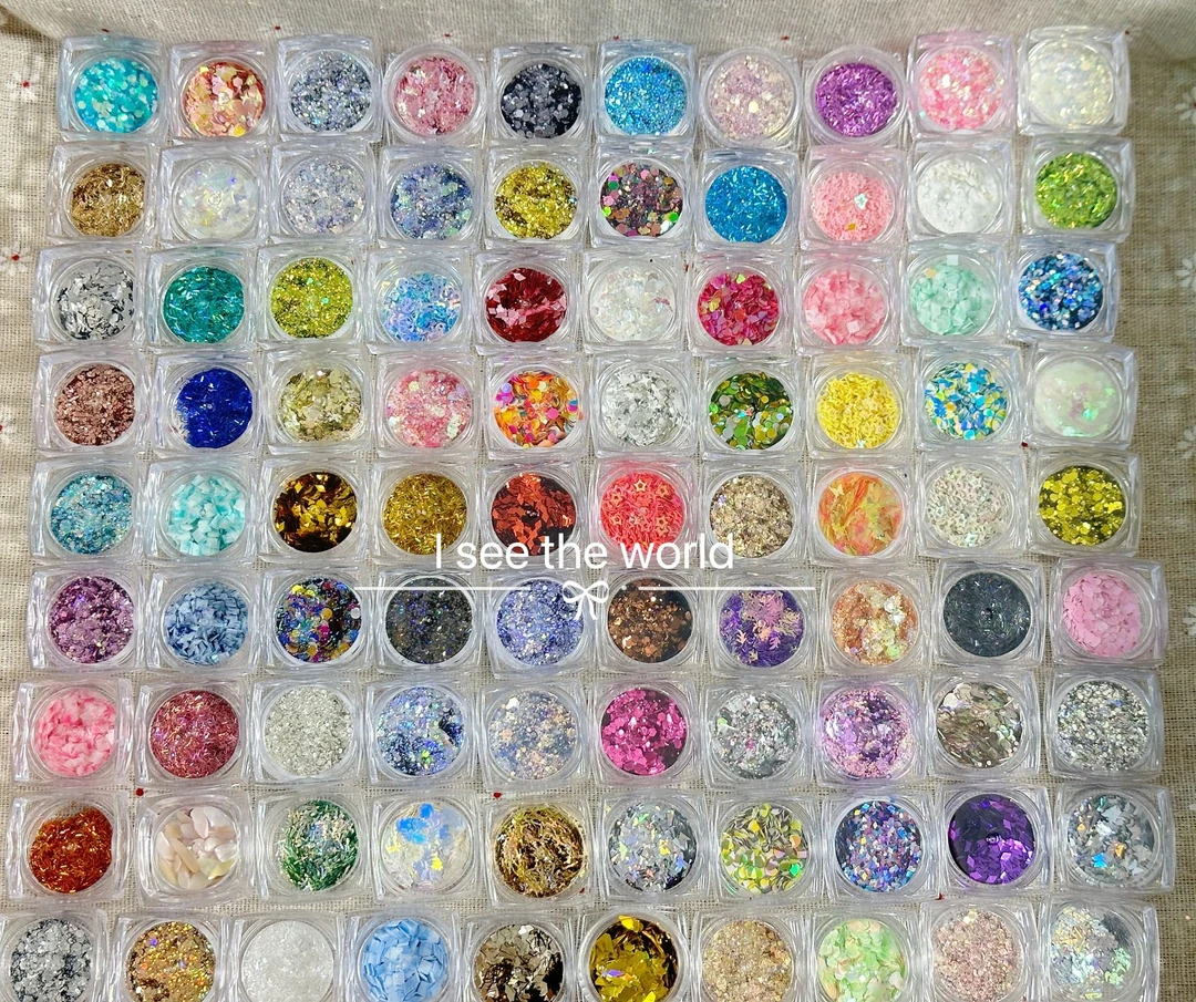 美甲diy亮片闪粉饰品超闪