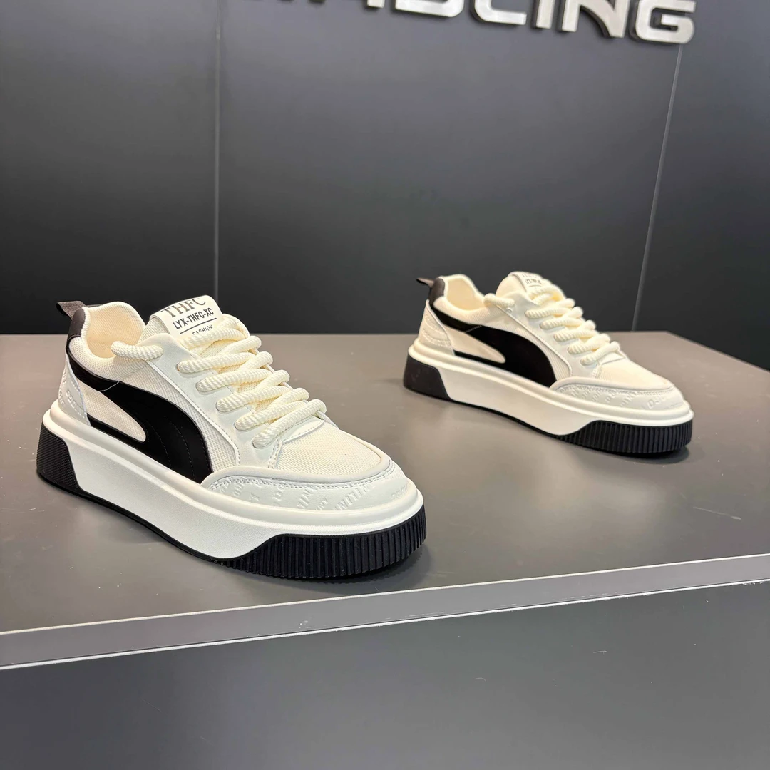 潮流鞋子高颜值百搭2025痞帅厚底潮牌男鞋男士百搭运动鞋子开车鞋