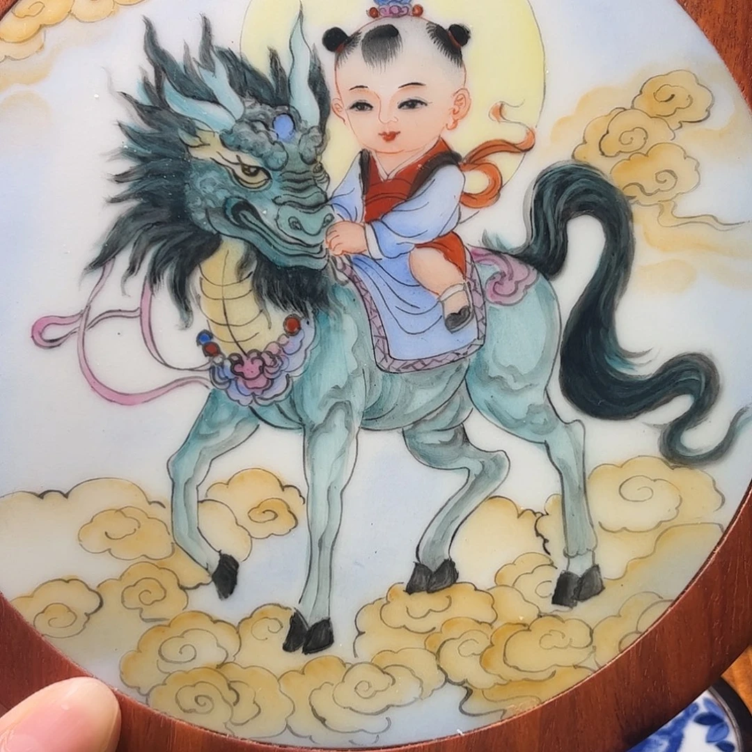 摆件慕*瓷片杯垫一个