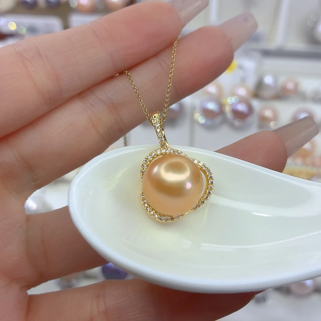 颈饰合金淡水珍珠