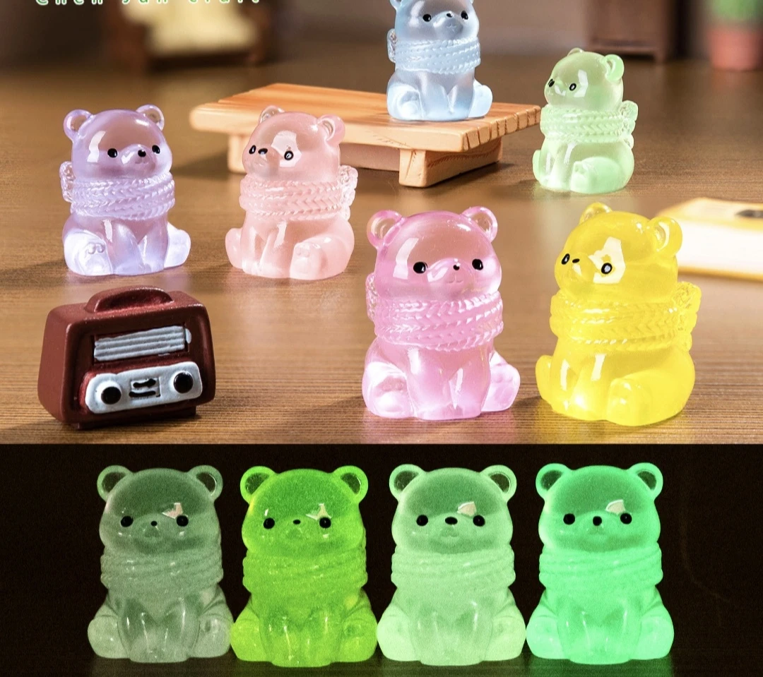 【许愿+对对碰】可爱夜光围巾小熊对对碰（未成年人禁止下单）