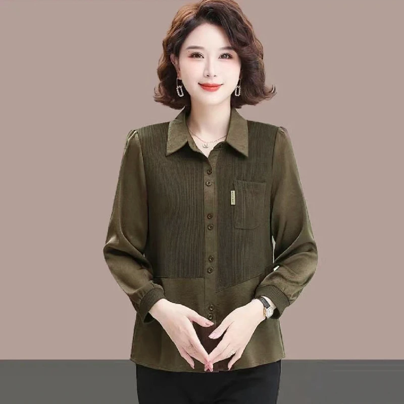 【撤柜断码甩】M1008秋季时尚百搭气质长袖衬衫上衣女