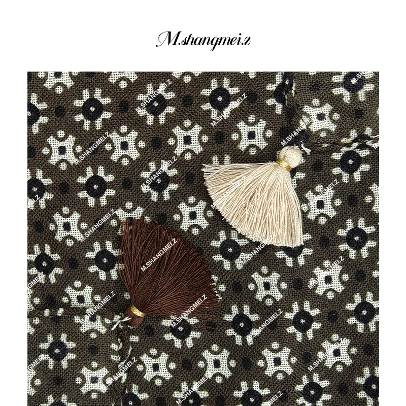 M.SHANGMEI.Z/沐熙美大哥薄款波西米亚风提花方形丝巾X032262