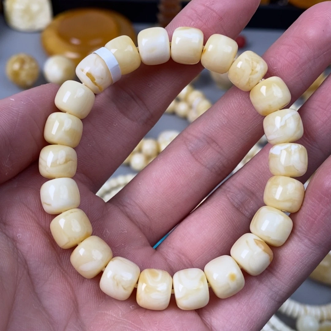 琥珀珠宝奇石未镶嵌10mm  皮色福利款