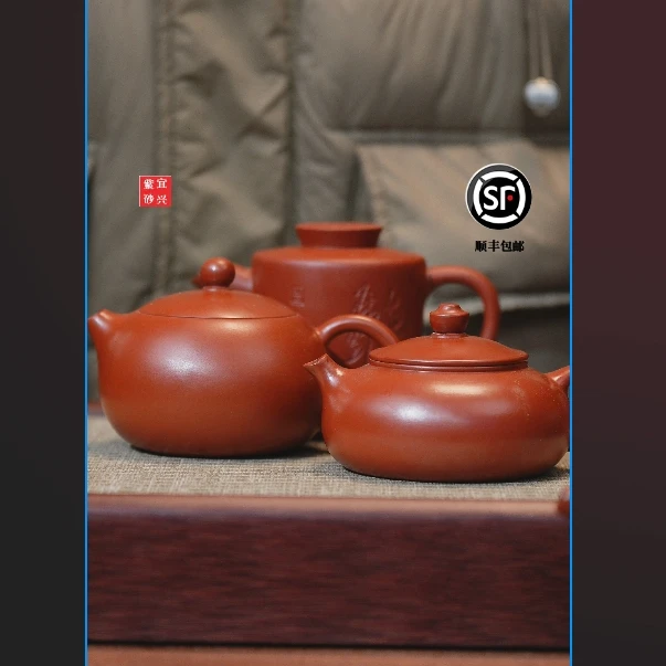 【闪购商品】西施寒江听涛朱泥家用紫砂茶壶Z908