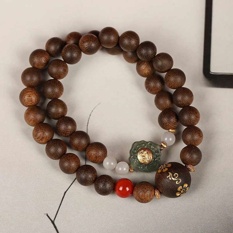 沉香【揽香集】-帝王紫棋楠0.8双圈设计款