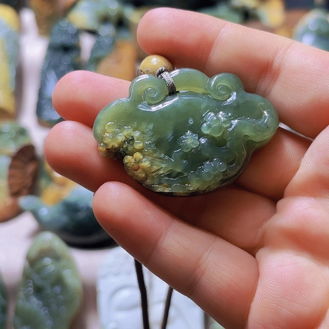 岫岩河磨玉（透闪石质玉）未镶嵌挂件