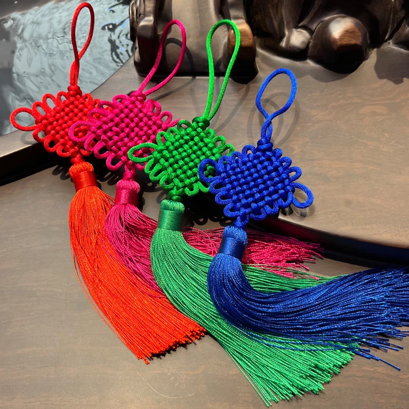 彩色中国结挂件送老外礼物锦纶线精品小号平安结高档车挂饰