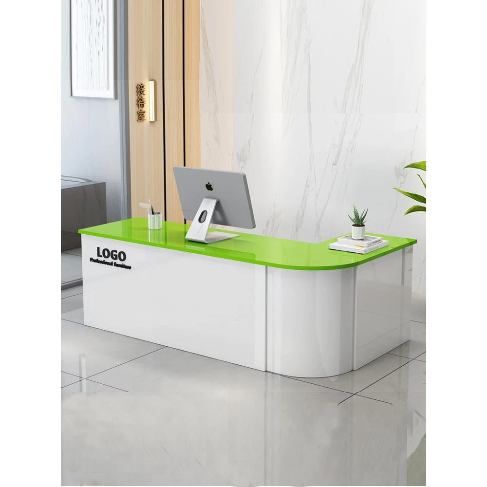 收银台转角店铺小型简约现代吧台超市水果店奶茶店前台柜台接待台