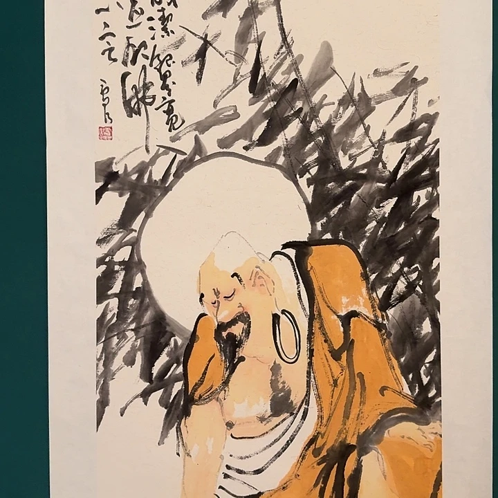 国画雷公老师画作画作