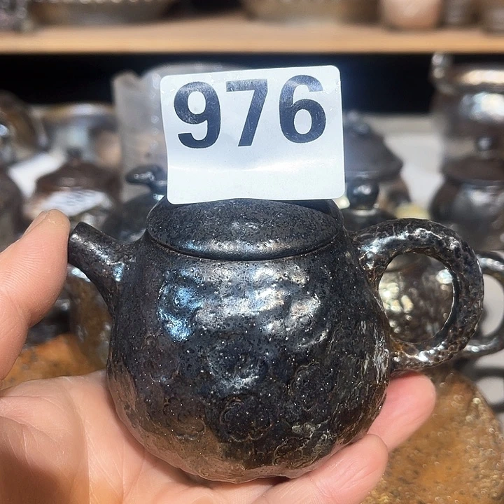 壶何*头高温柴烧陶泥小壶