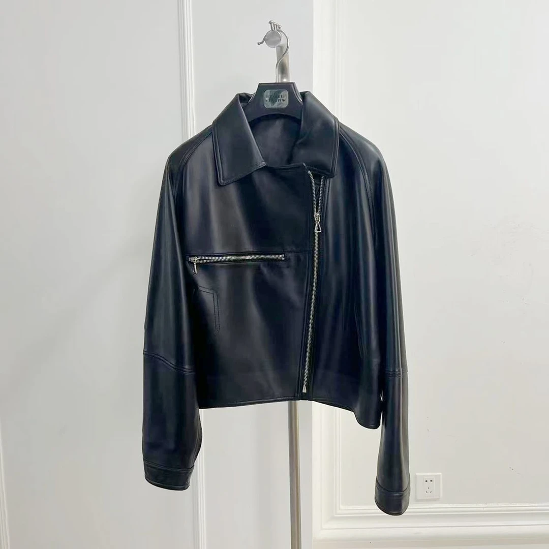 真皮头层短外套小码样衣清仓款