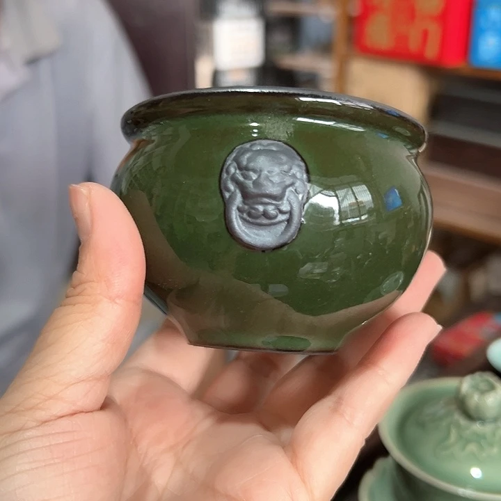 龙泉云间青瓷小米茶器
