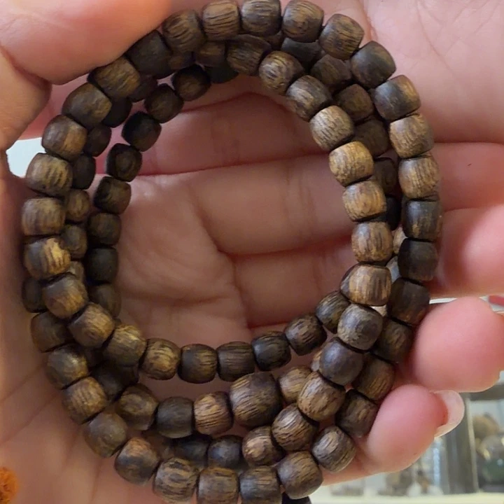 沉香手串沉水古珠张勺子