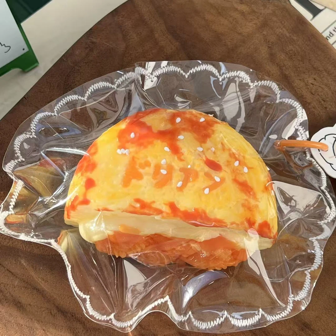 麻酱泥 缝边【甜橙铜锣烧】喜仔家yummy食物系硅胶捏捏礼物