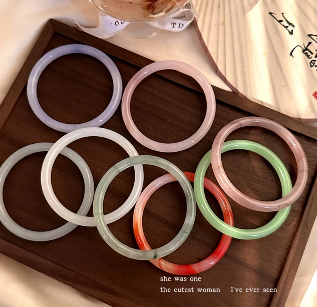 非金属玻璃手镯 对对碰一步一响叮当镯闺蜜款