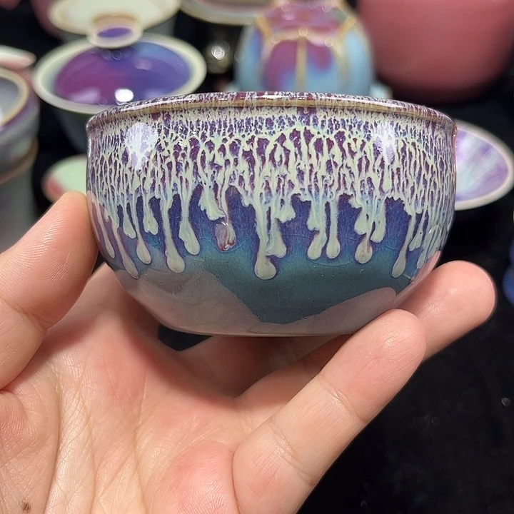 歸***云陶摆件钧窑杯子钧窑杯子