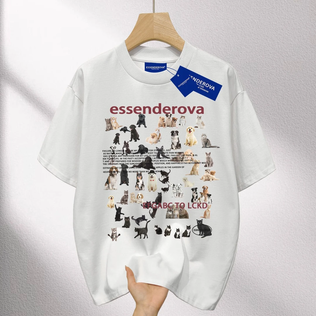 100%纯棉vintage美式高街复古t恤女夏季oversize宽松嘻哈学生短袖