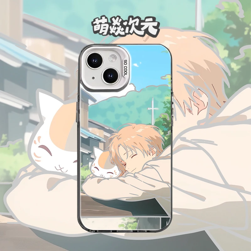 夏目友人帐新款彩银适用苹果华为VIVO小米OPPO动漫个性彩银手机壳