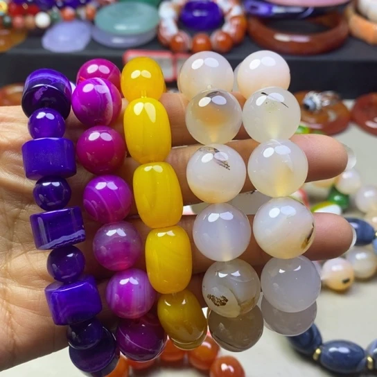 玛瑙/玉髓吊坠(不含链)未镶嵌冰**月