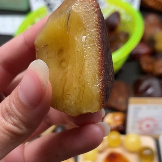 定制琥珀订制蜜蜡焦皮鸡油黄