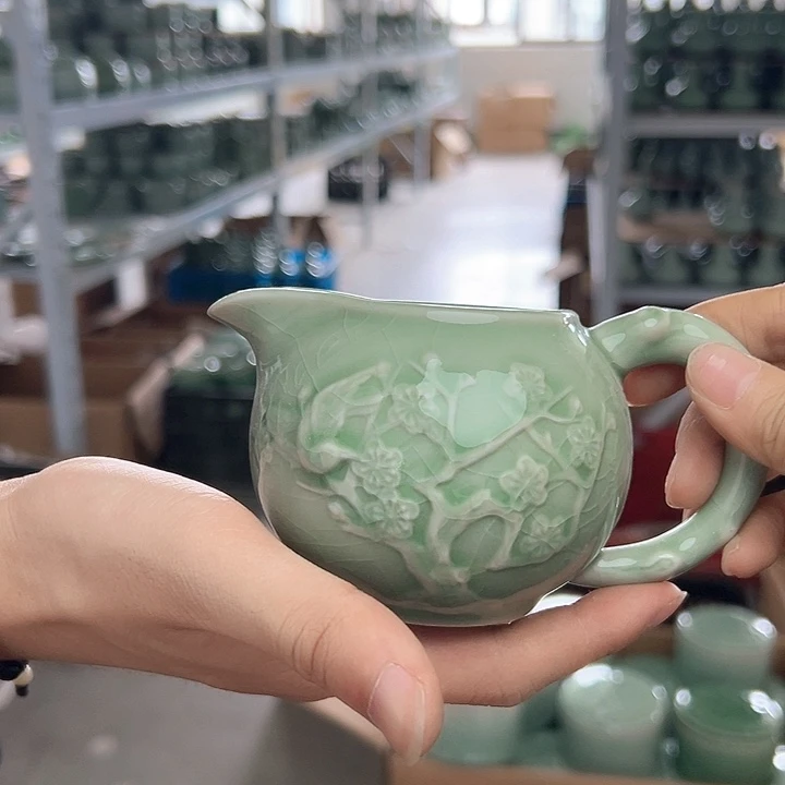 龙泉云间青瓷小米茶器