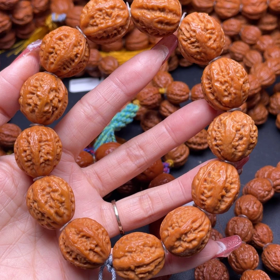 文玩核桃手串粗筋八棱
