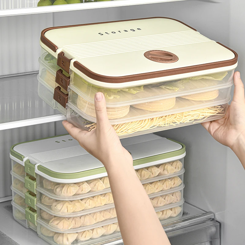 拉萨发货西藏包邮家用厨房冰箱收纳盒饺子馄炖冷冻密封保鲜盒