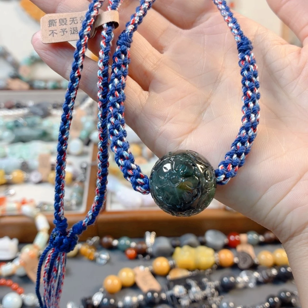 羽***梦未镶嵌手链翡翠手串