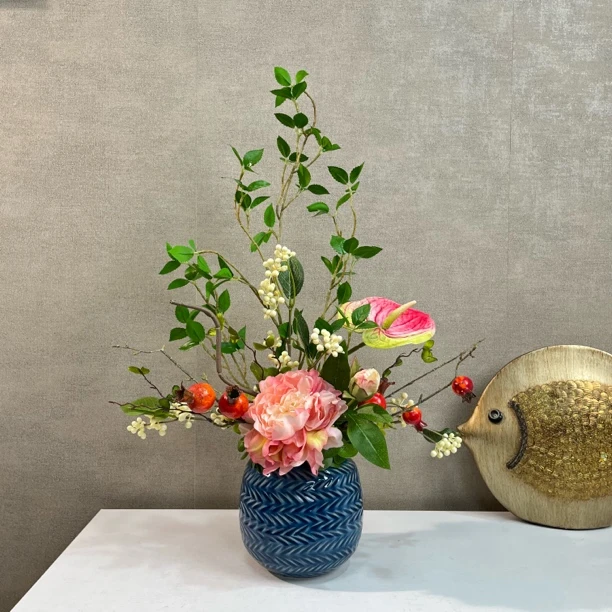 6号高档仿真花套装客厅餐桌装饰摆件花艺