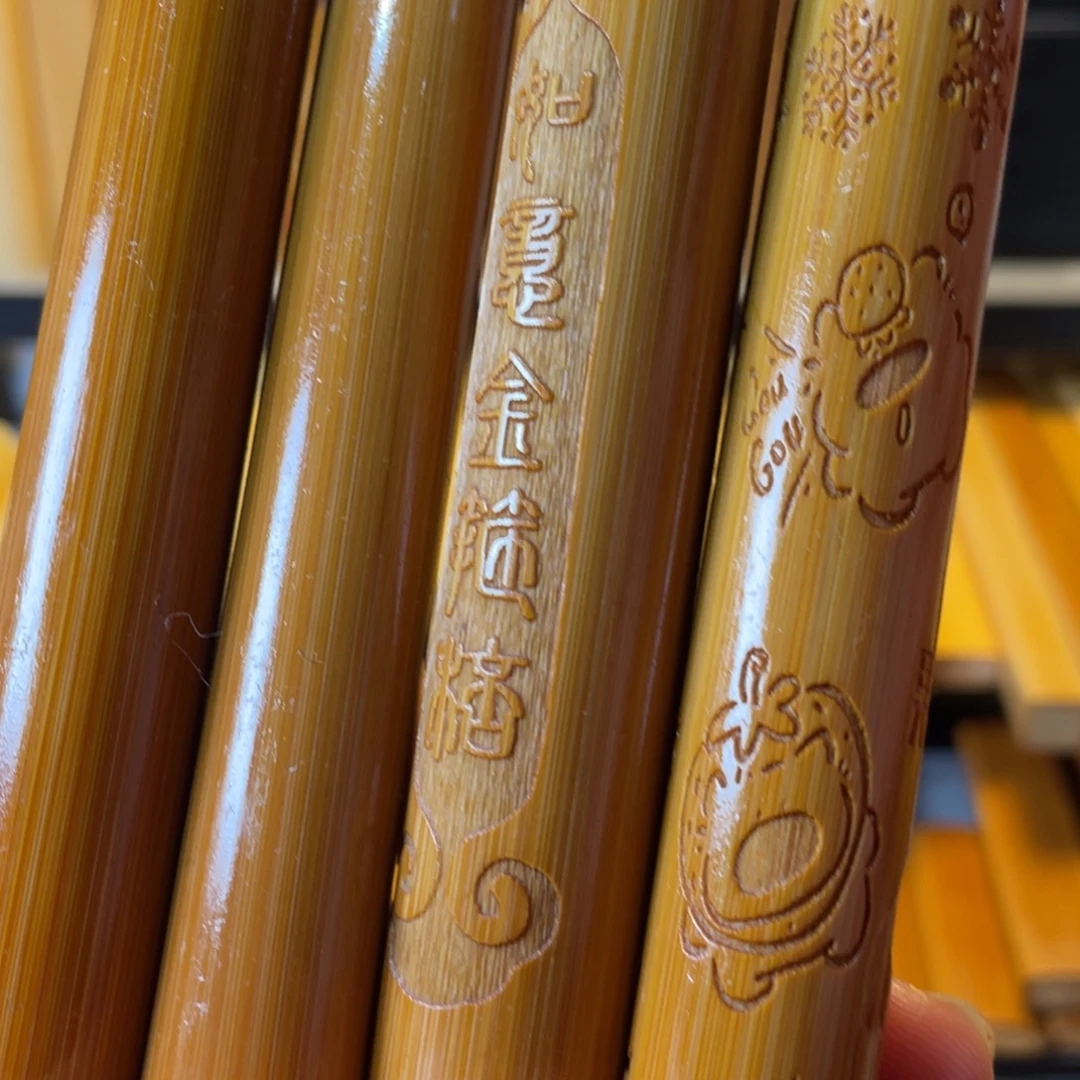 瞎***砍手工实心玉竹手把件