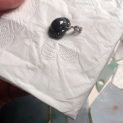 颈饰未镶嵌翡翠天然翡翠