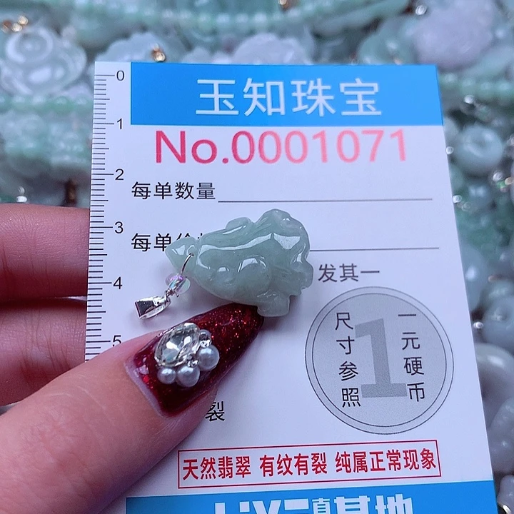 翡翠未镶嵌颈饰1071