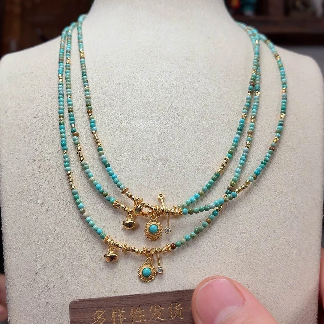 银S925镶嵌绿松石珠宝奇石