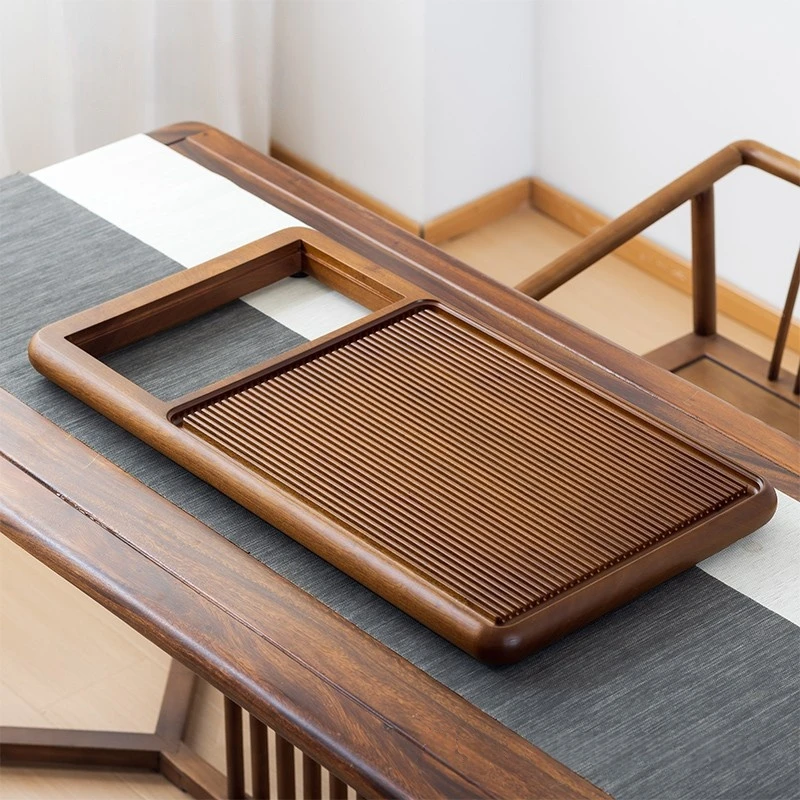 2025高档花梨实木茶盘家用一体式全自动上水电磁炉茶具套装电木款