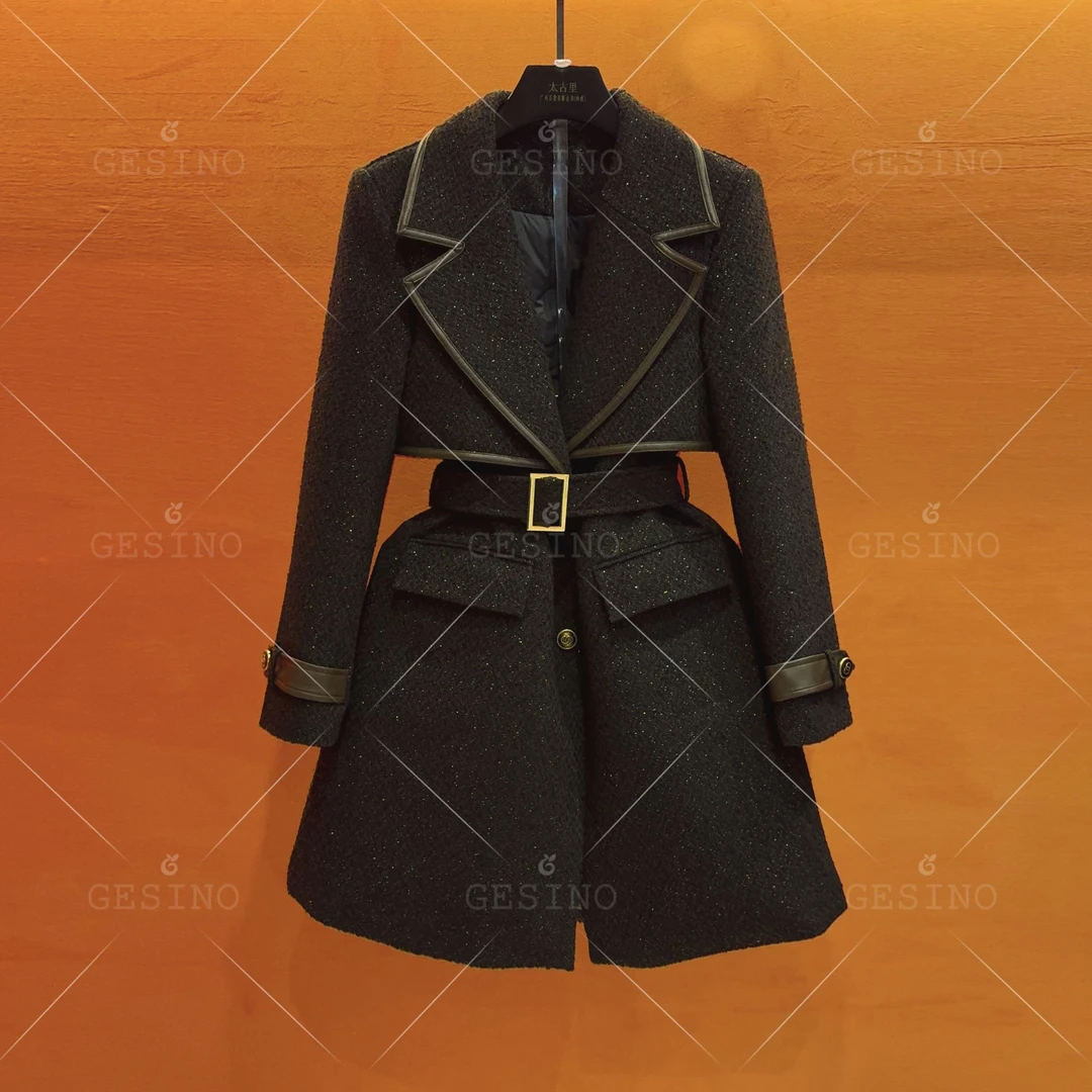 【闵闵】秋冬高奢限定款|优雅气质轻奢款法式设计外套G-0332