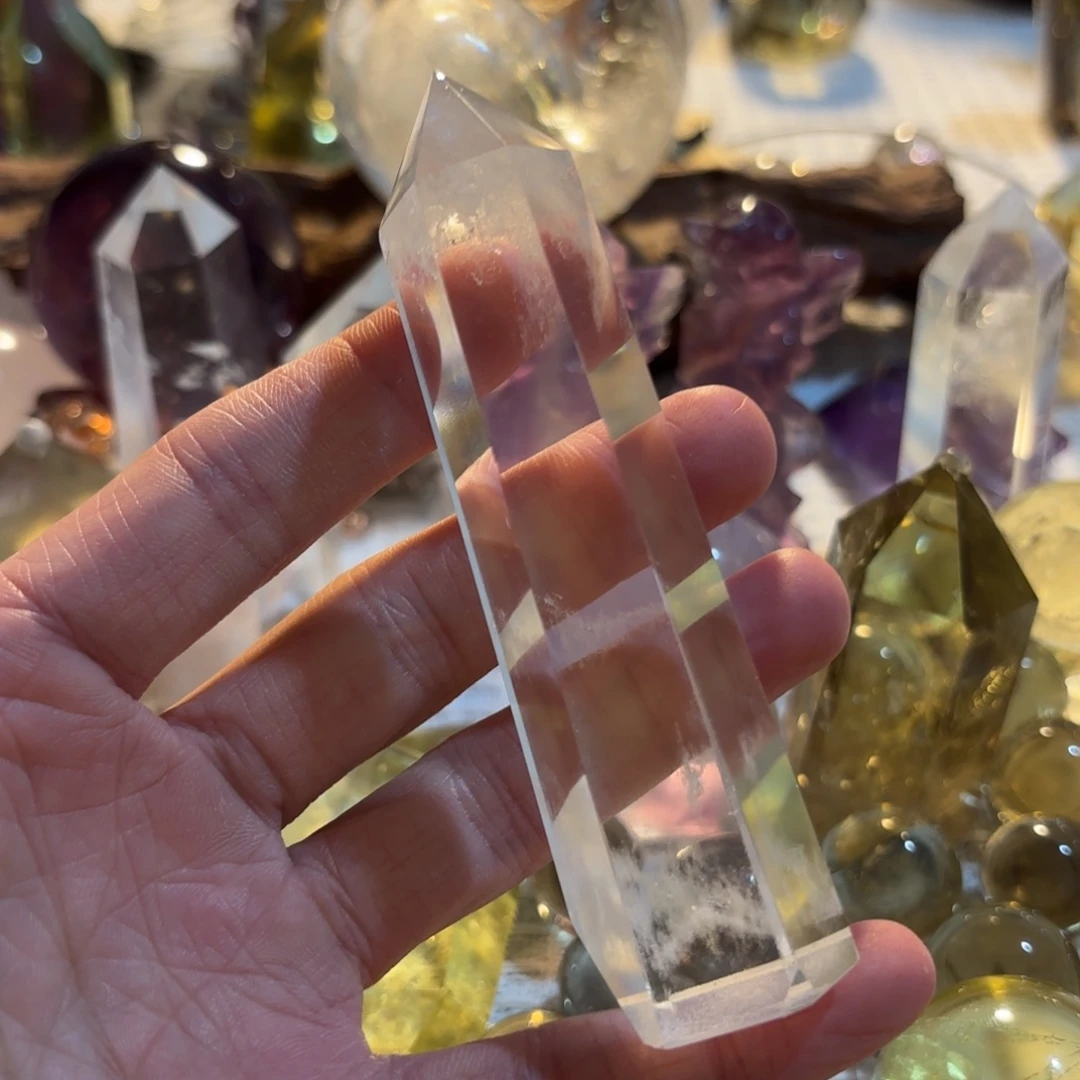 水晶未镶嵌珠宝半成品