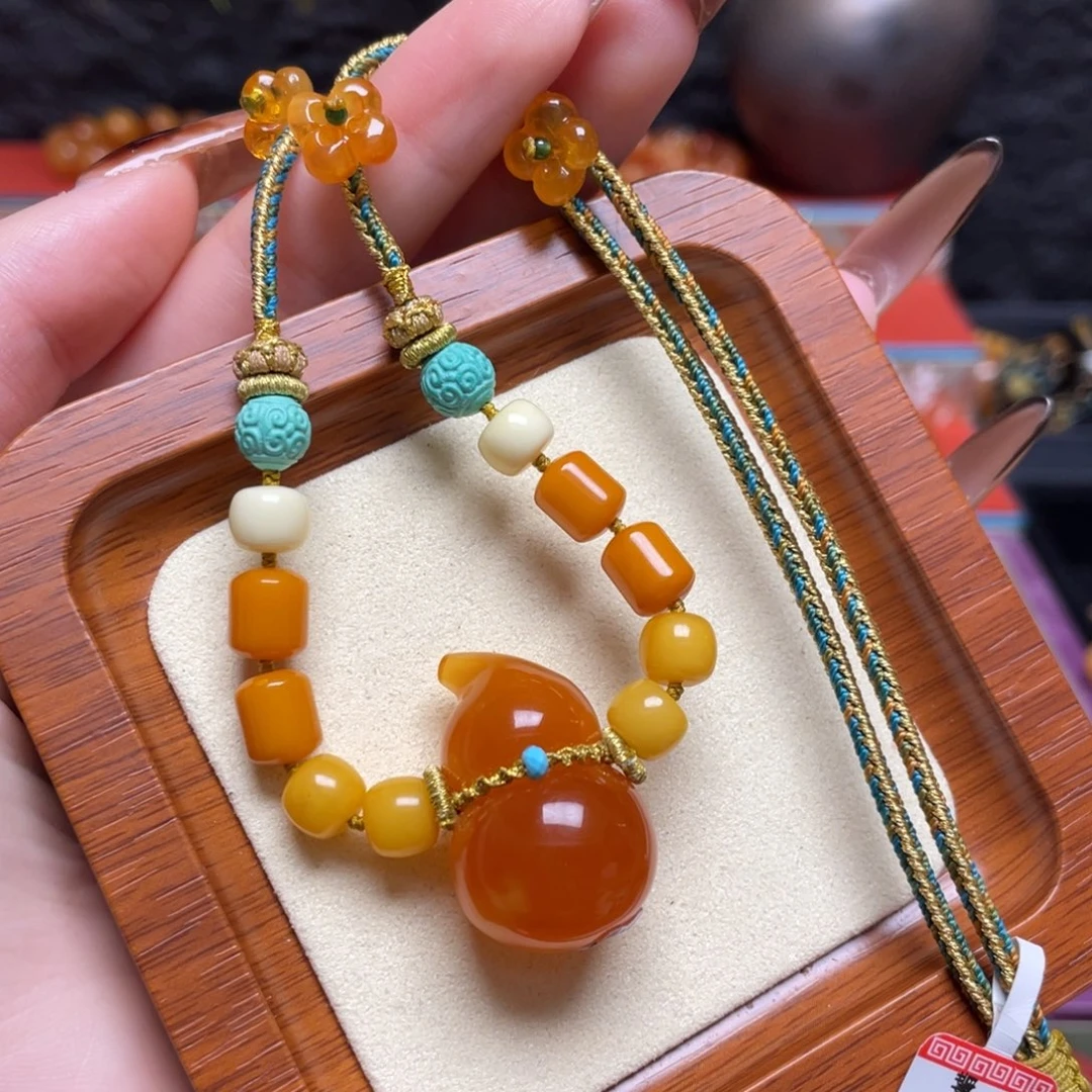 蜜蜡未镶嵌手链项链