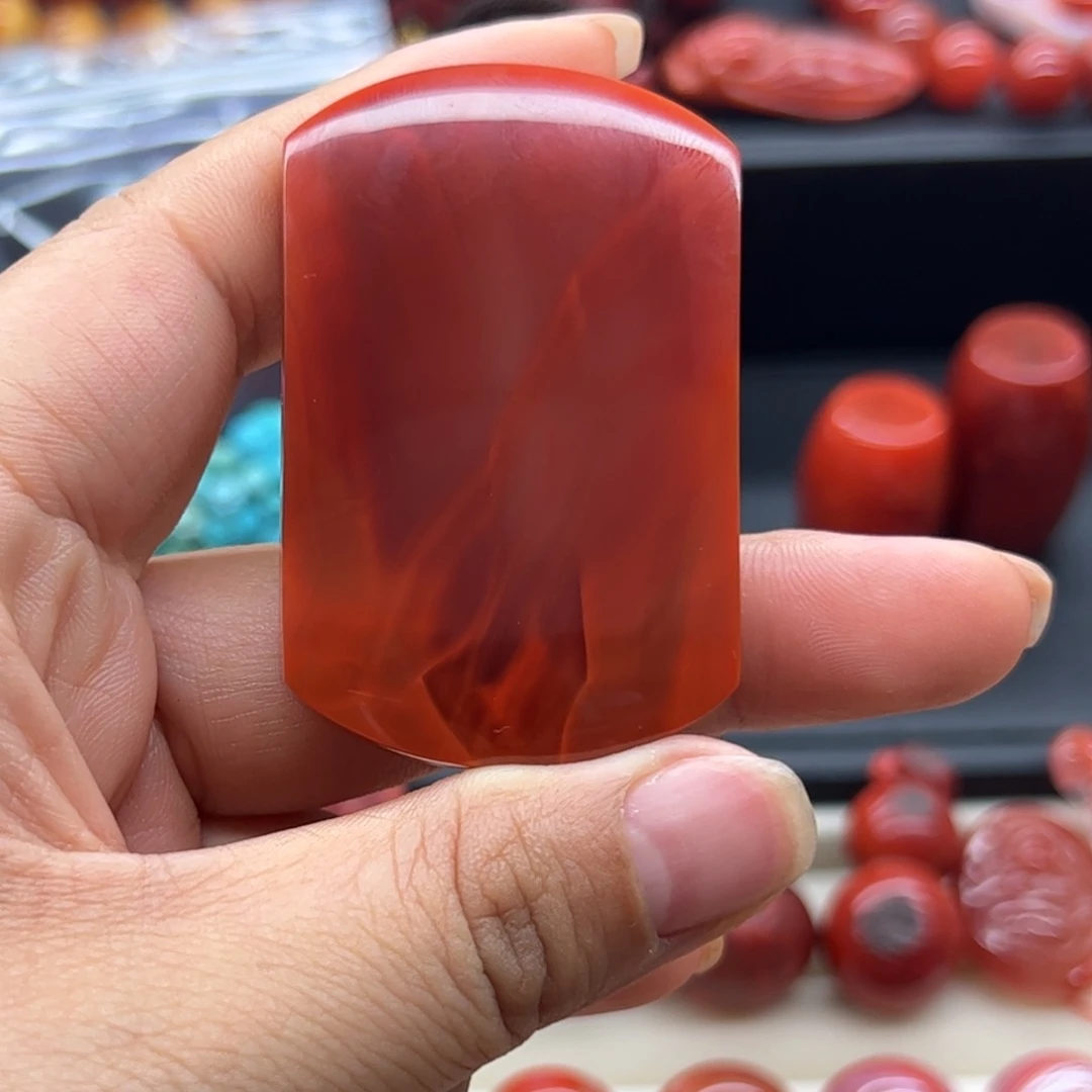 新***司南红玛瑙未镶嵌配饰