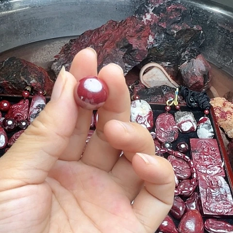 【闪购商品】天然辰砂大**X天然原矿朱砂珠子